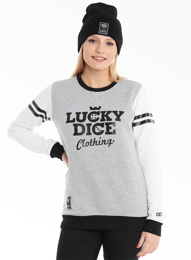Bluza Lucky Dice New Crewneck Girl szara