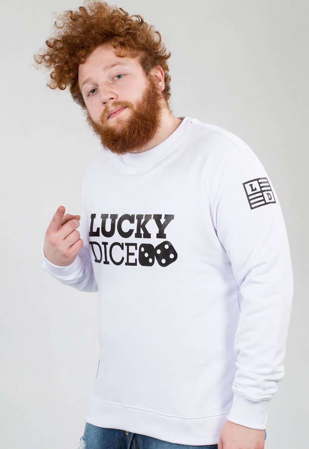 Bluza Lucky Dice Seven biała