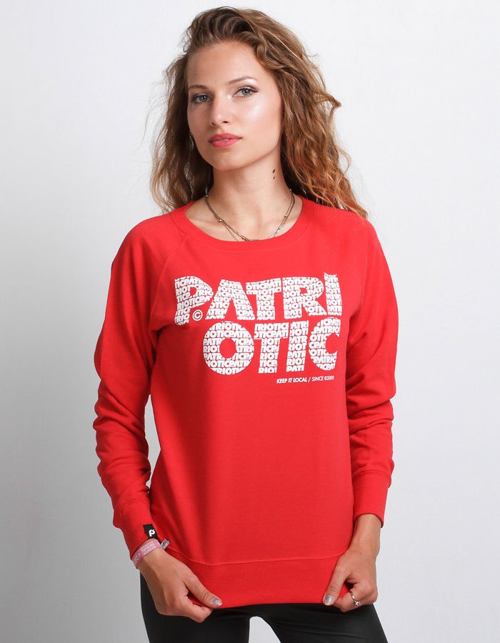 Bluza Patriotic CLS Fonts czerwona