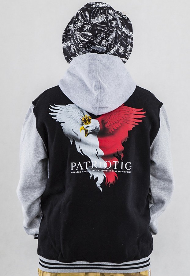 Bluza Patriotic Eagle 2 Zip czarno szara