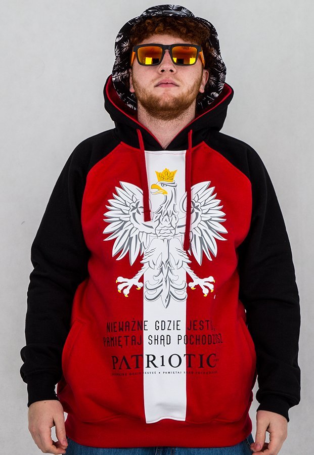 Bluza Patriotic Godło czerwono czarna