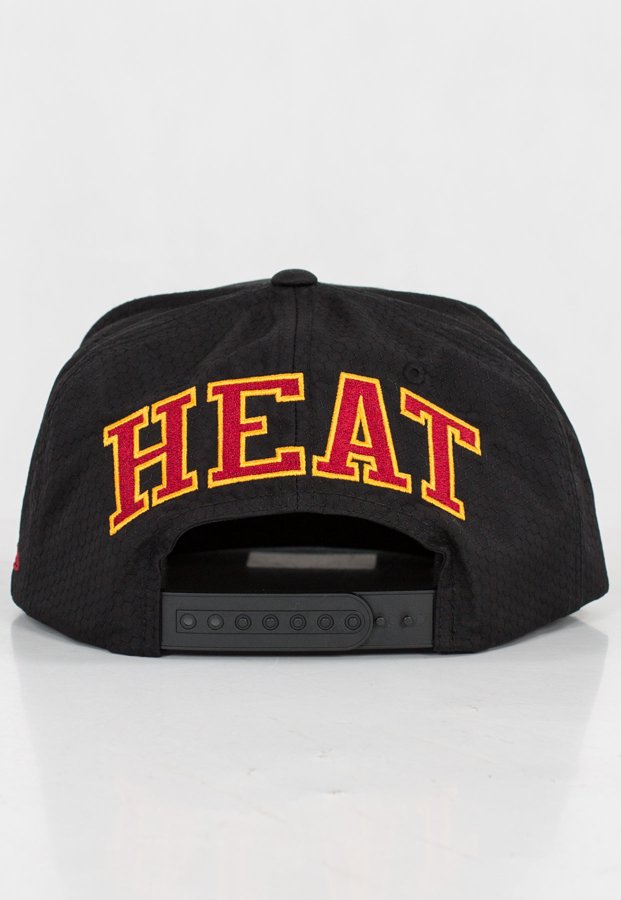 Czapka Snapback Mitchell & Ness NBA Black Riptop Honeycomb Miami Heat