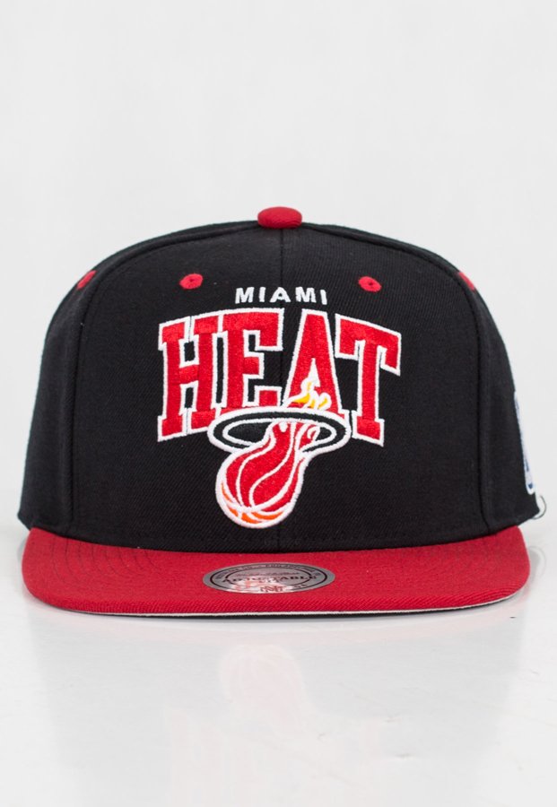 Czapka Snapback Mitchell & Ness NBA Team Arch Miami Heat