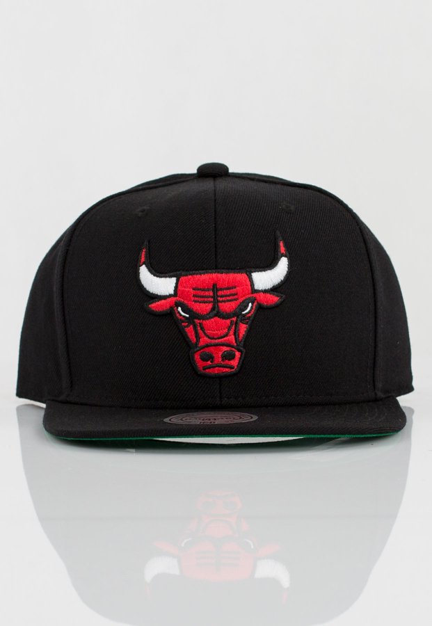 Czapka Snapback Mitchell & Ness NBA Wool Solid Chicago Bulls czarna