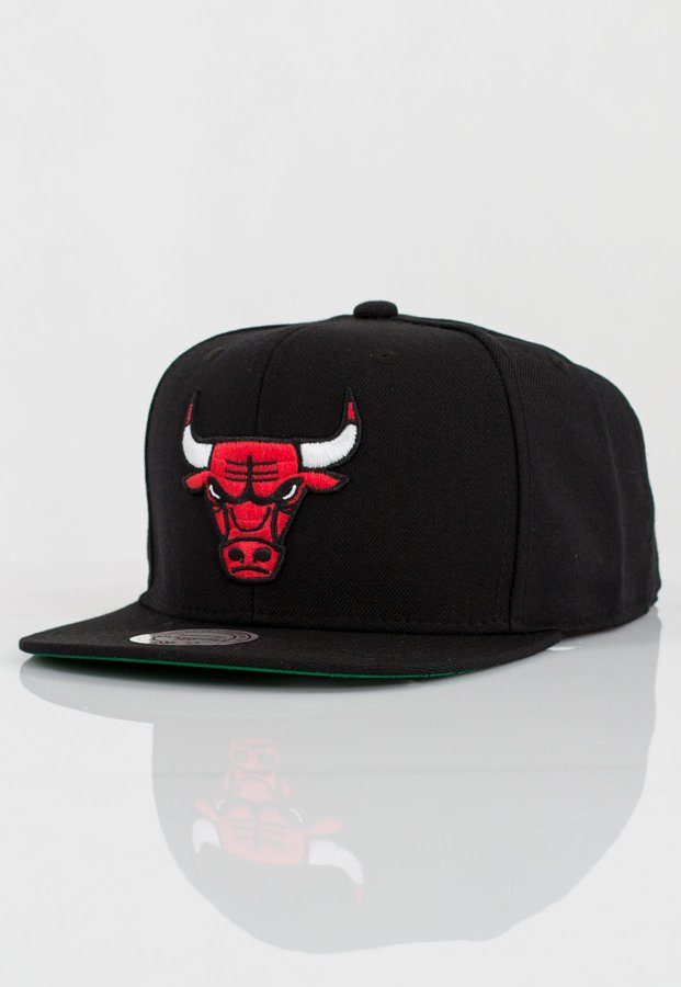 Czapka Snapback Mitchell & Ness NBA Wool Solid Chicago Bulls czarna
