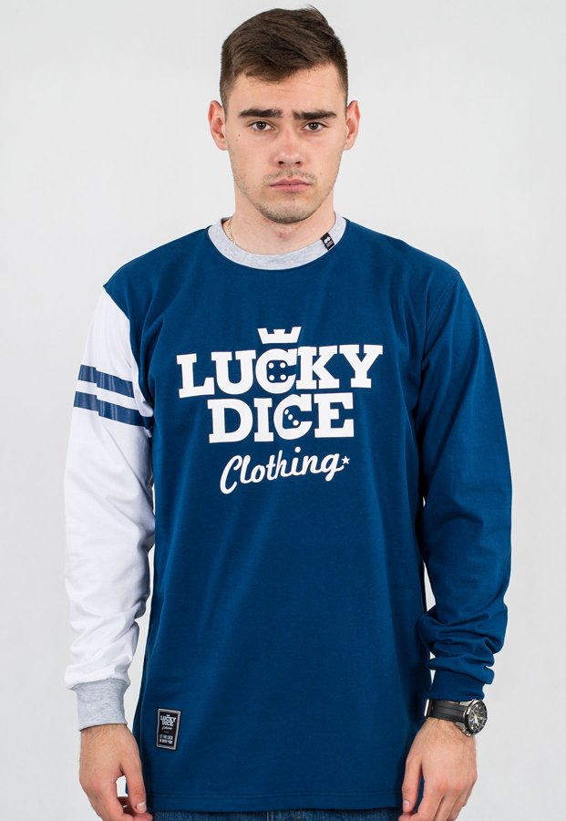Longsleeve Lucky Dice 2 Strips Classic niebieski