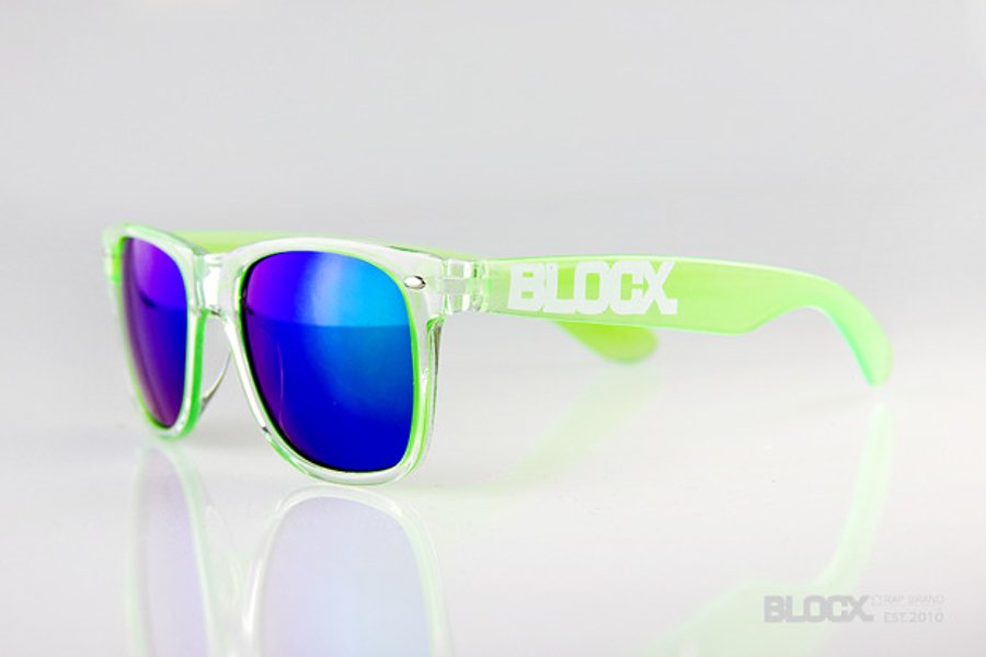 Okulary Blocx Clear x Green 035
