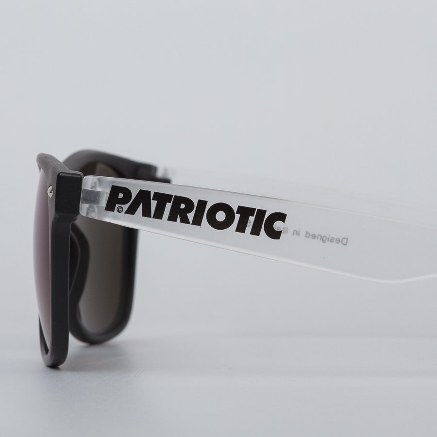 Okulary Patriotic + Etui biało czarne 2026