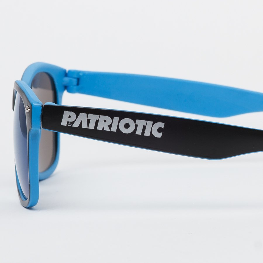 Okulary Patriotic + Etui czarno niebieskie 2015