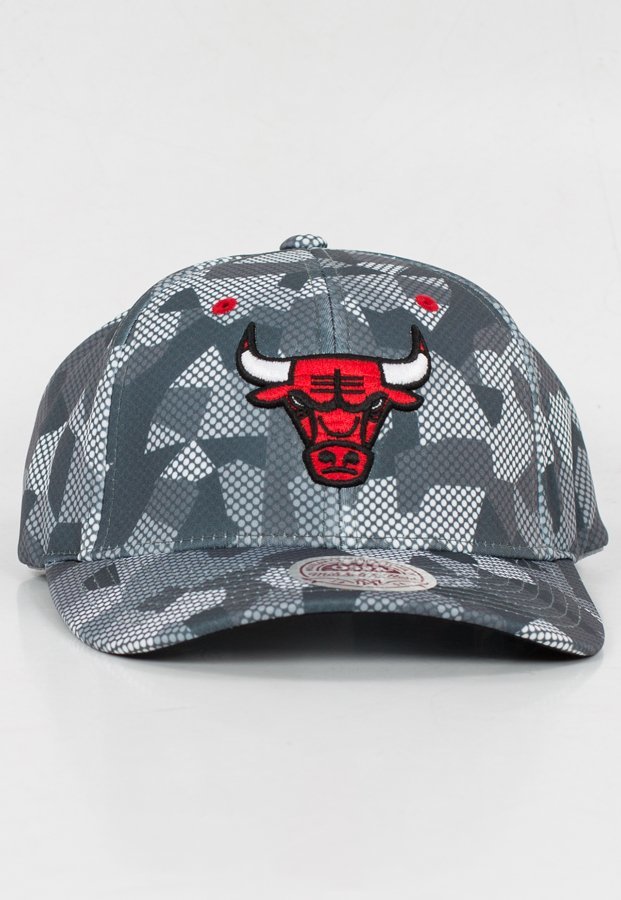 Snap Mitchell & Ness NBA Carbon Camo Flexfit Chicago Bulls
