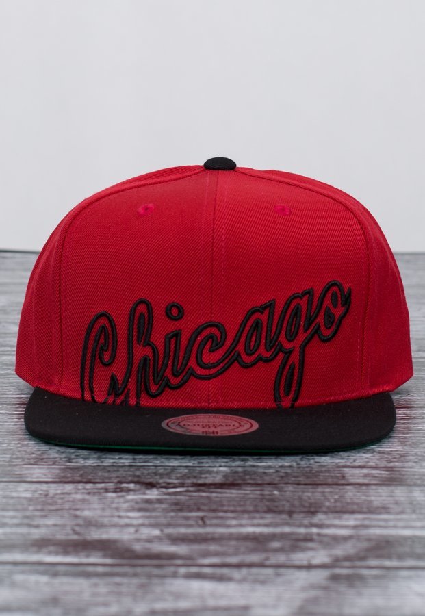Snap Mitchell & Ness NBA Cropped XL Logo Chicago Bulls czerwono czarny
