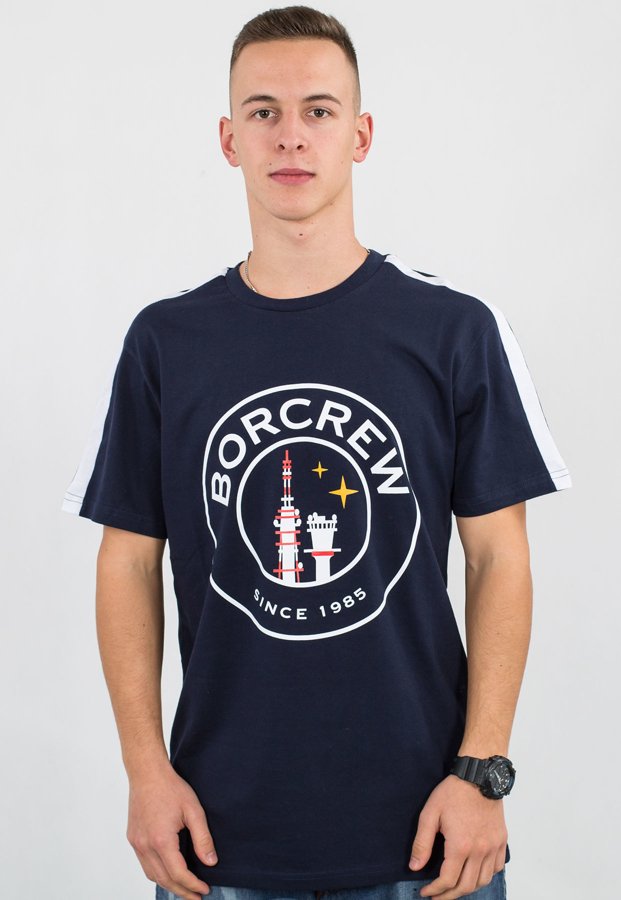 T-shirt B.O.R. Biuro Ochrony Rapu PSG granatowy