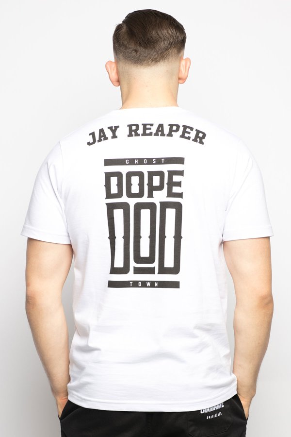 T-shirt Diamante Wear Jay Reaper Unisex biały