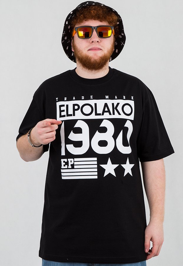 T-shirt El Polako 1980 czarny