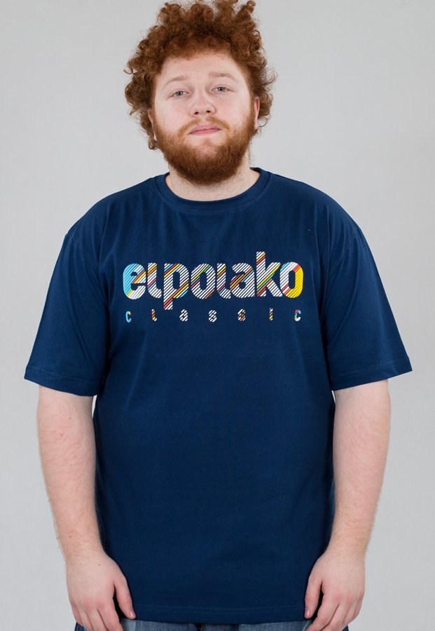T-shirt El Polako Classic Line granatowy