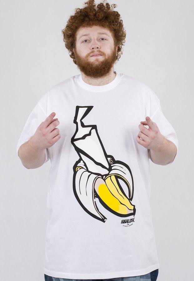 T-shirt Equalizer Banan biały