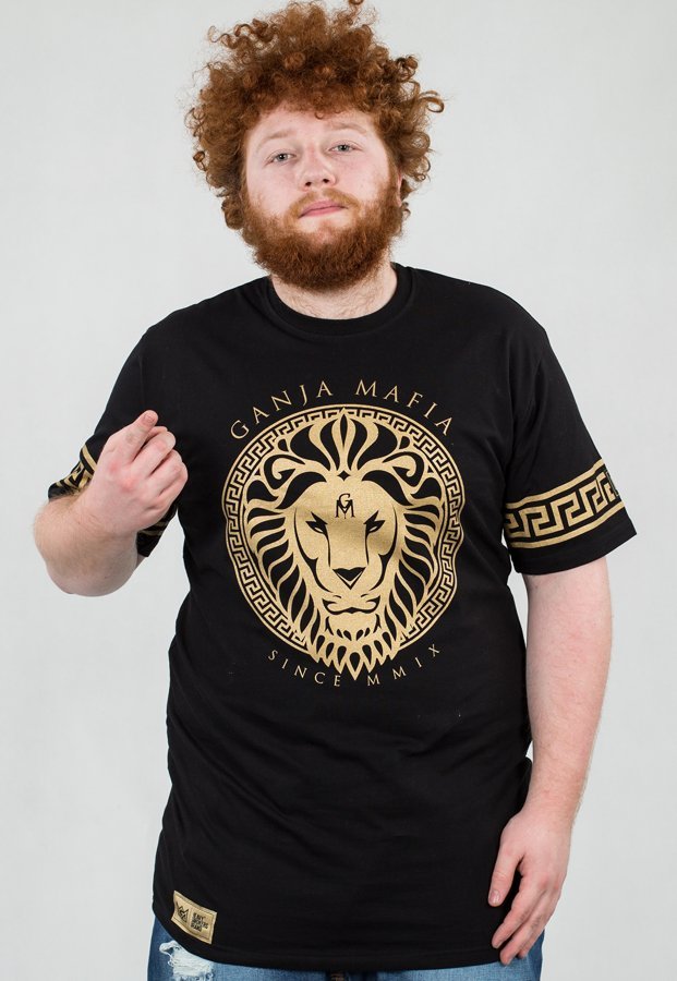 T-shirt Ganja Mafia Ka'Lion czarny