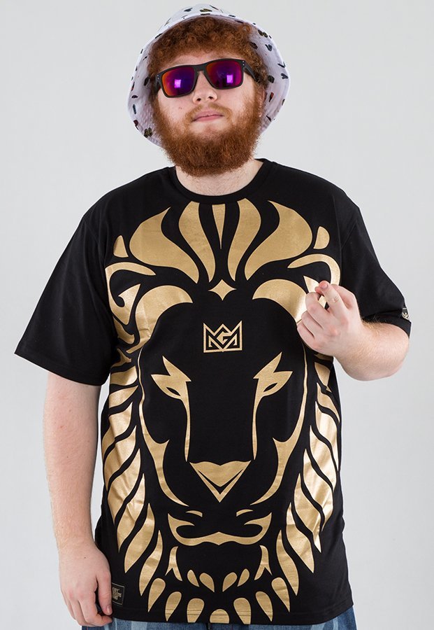 T-shirt Ganja Mafia Ka'lion Big czarno złoty