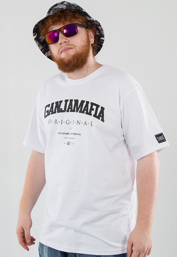 T-shirt Ganja Mafia Originał biały