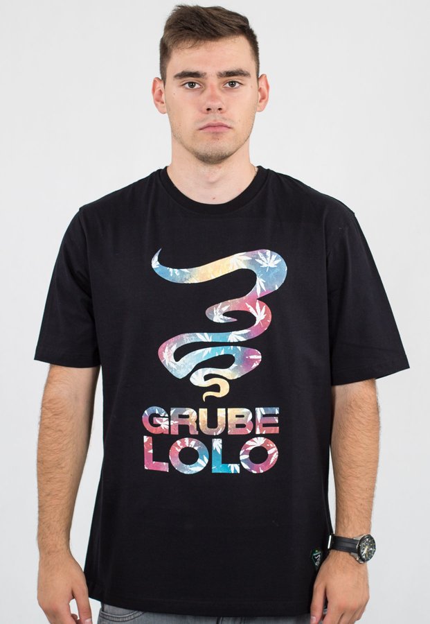 T-shirt Grube Lolo Colorful czarny