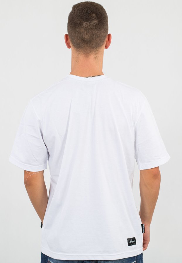 T-shirt Grube Lolo Kraszer biały