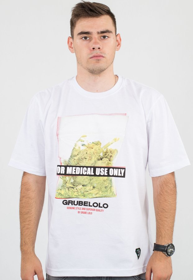 T-shirt Grube Lolo Medical biały