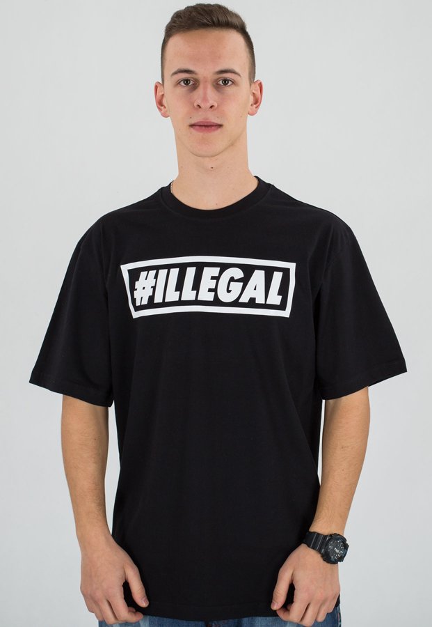 T-shirt Illegal Klasyk czarny