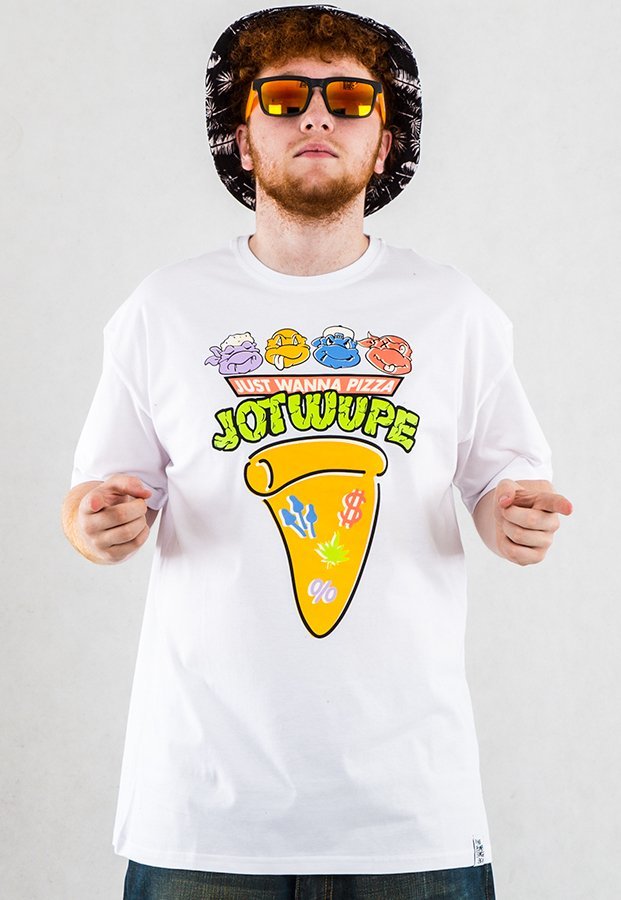 T-shirt JWP Pizza biały