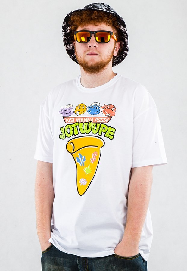 T-shirt JWP Pizza biały