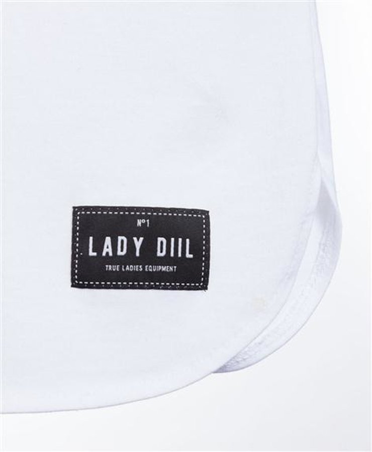 T-shirt Lady Diil Paint biały
