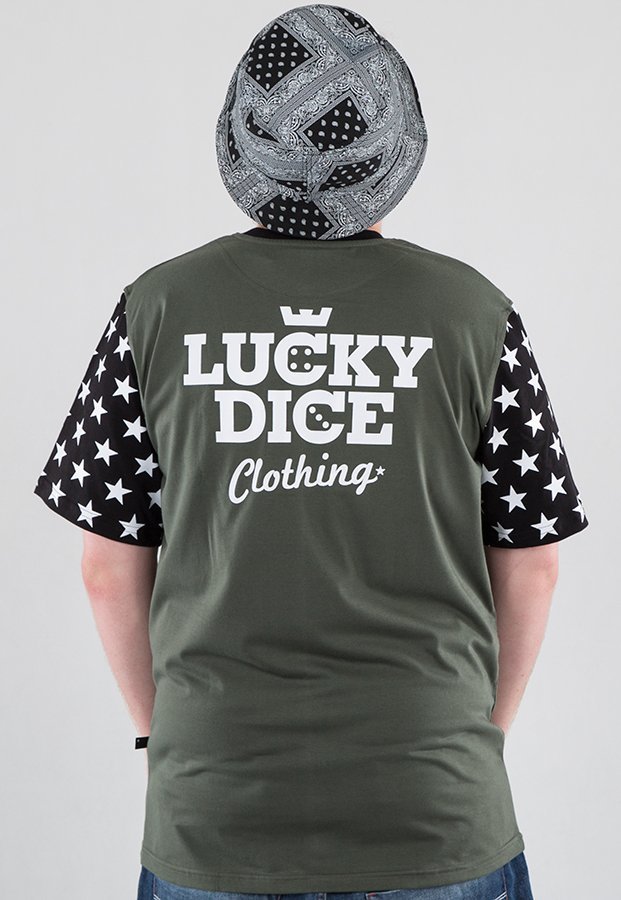T-shirt Lucky Dice Star khaki