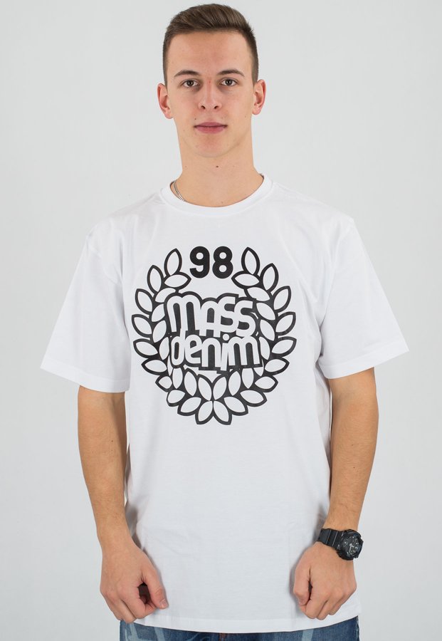 T-shirt Mass Base biały