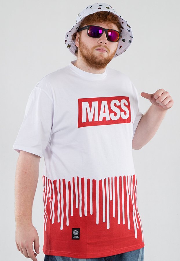T-shirt Mass Cover biały