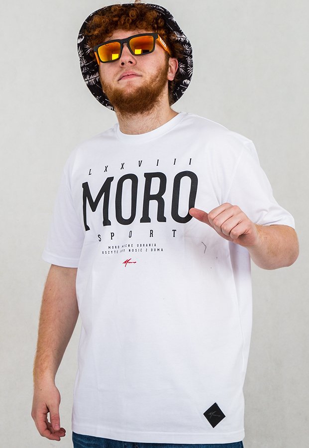T-shirt Moro Sport M78 biały
