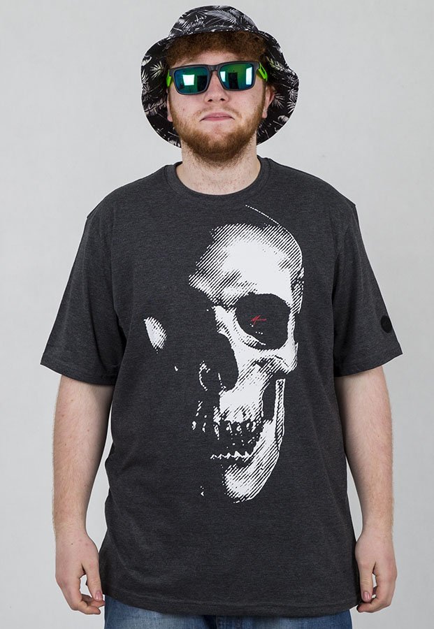 T-shirt Moro Sport Skull grafitowy
