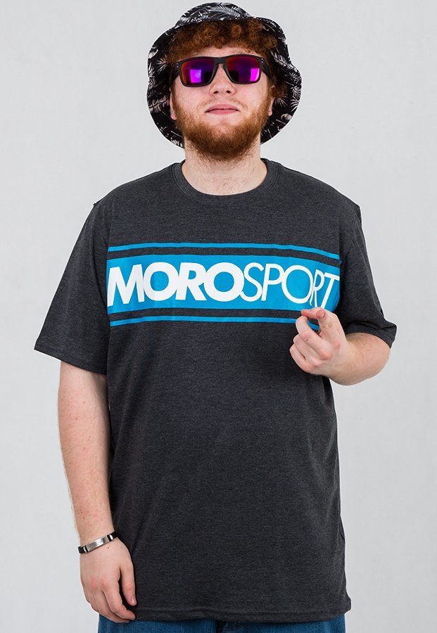 T-shirt Moro Sport Sport grafitowy