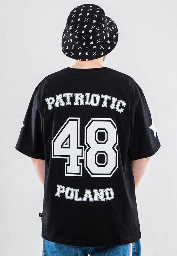 T-shirt Patriotic 48 Stars czarny
