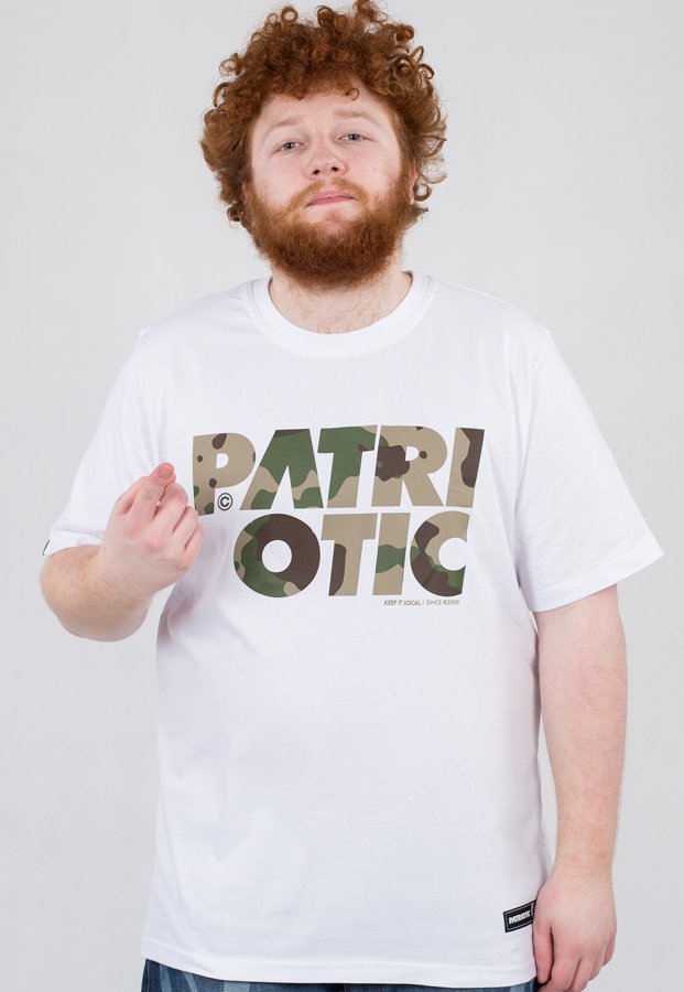 T-shirt Patriotic CLS Camo biały