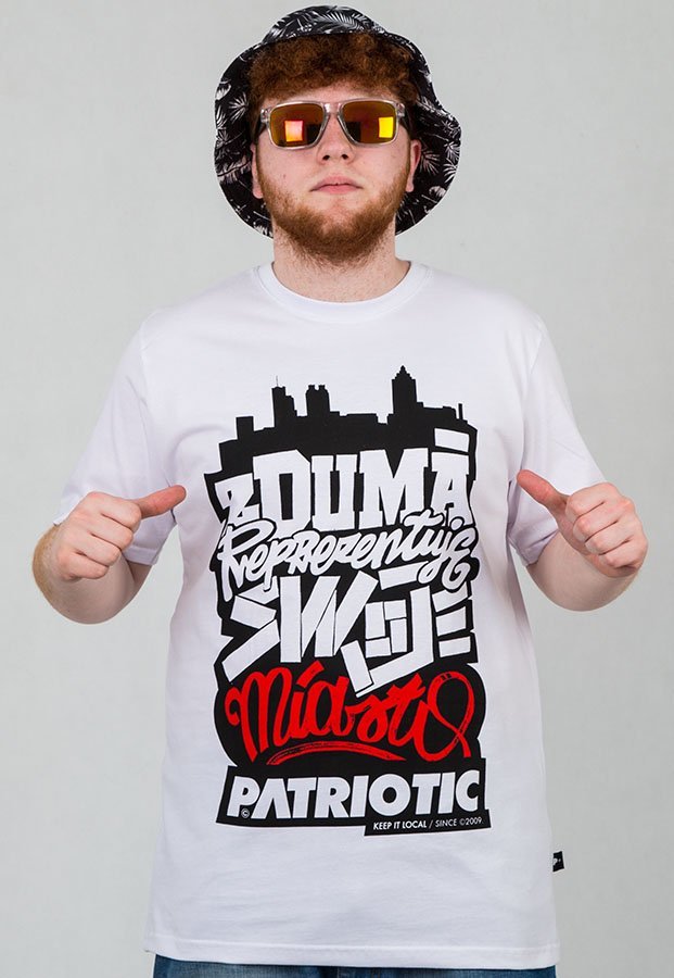 T-shirt Patriotic Duma City biały