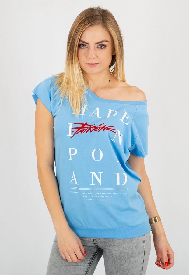 T-shirt Patriotic Lax Made In niebieski