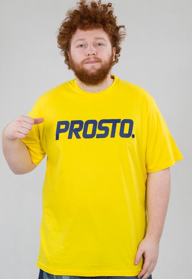 T-shirt Prosto Basic żółty