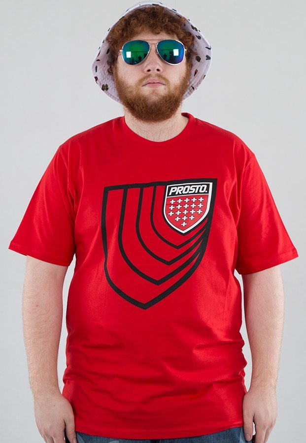 T-shirt Prosto Dimension czerwony