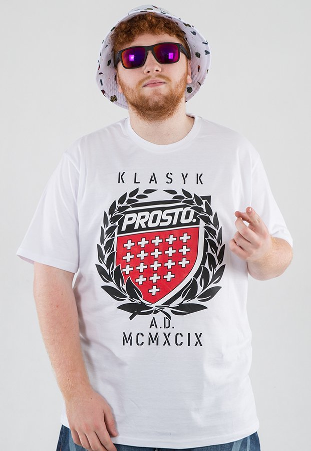 T-shirt Prosto King biały