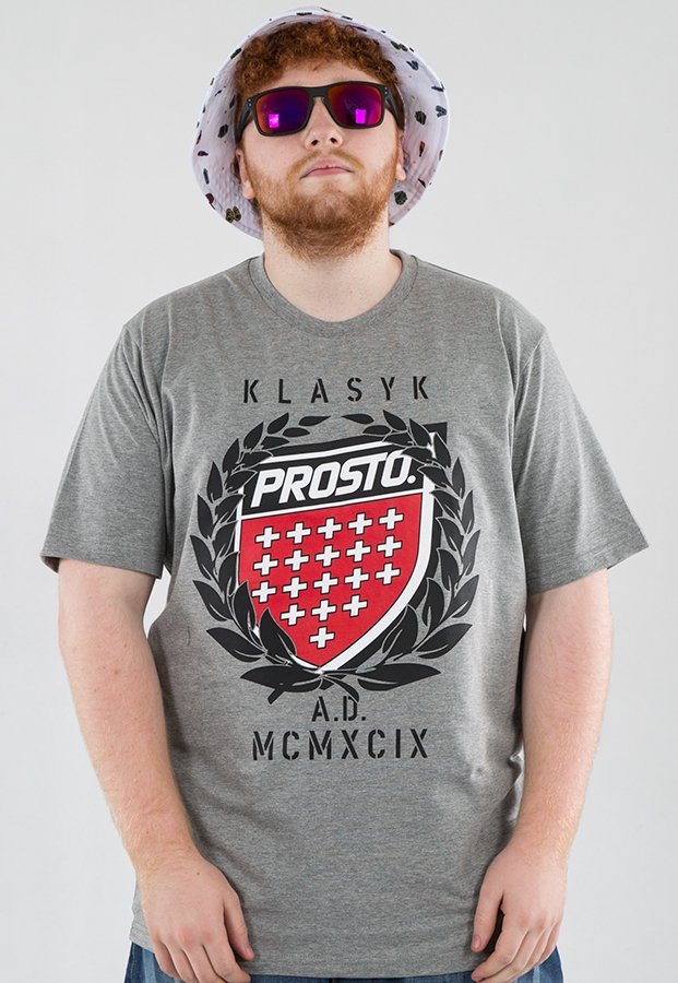 T-shirt Prosto King szary