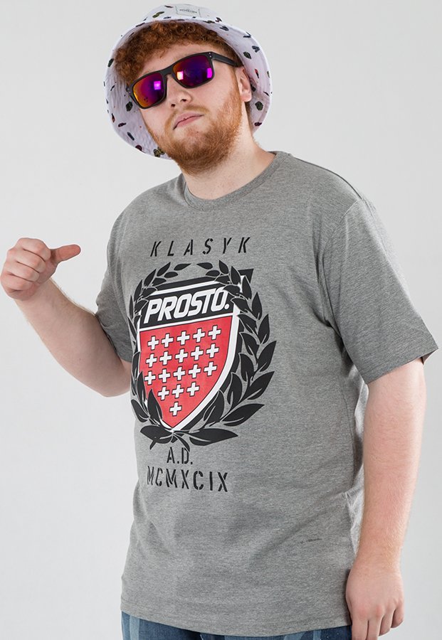 T-shirt Prosto King szary