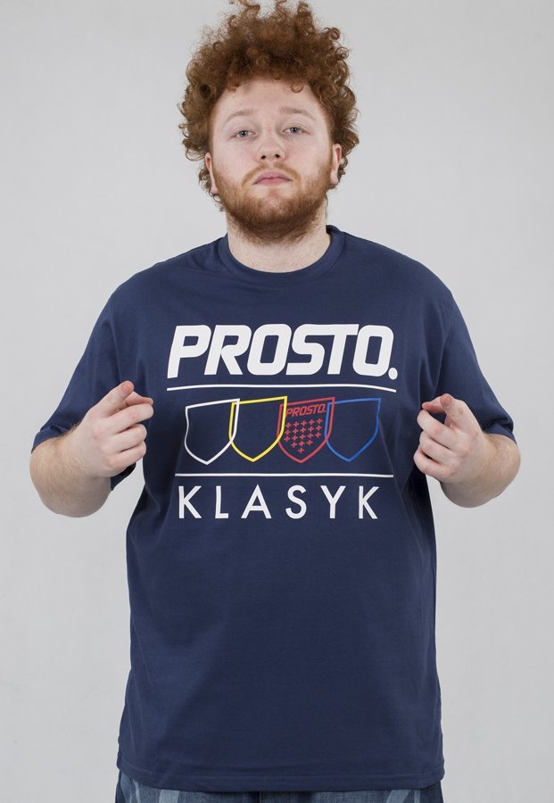 T-shirt Prosto Olympian granatowy