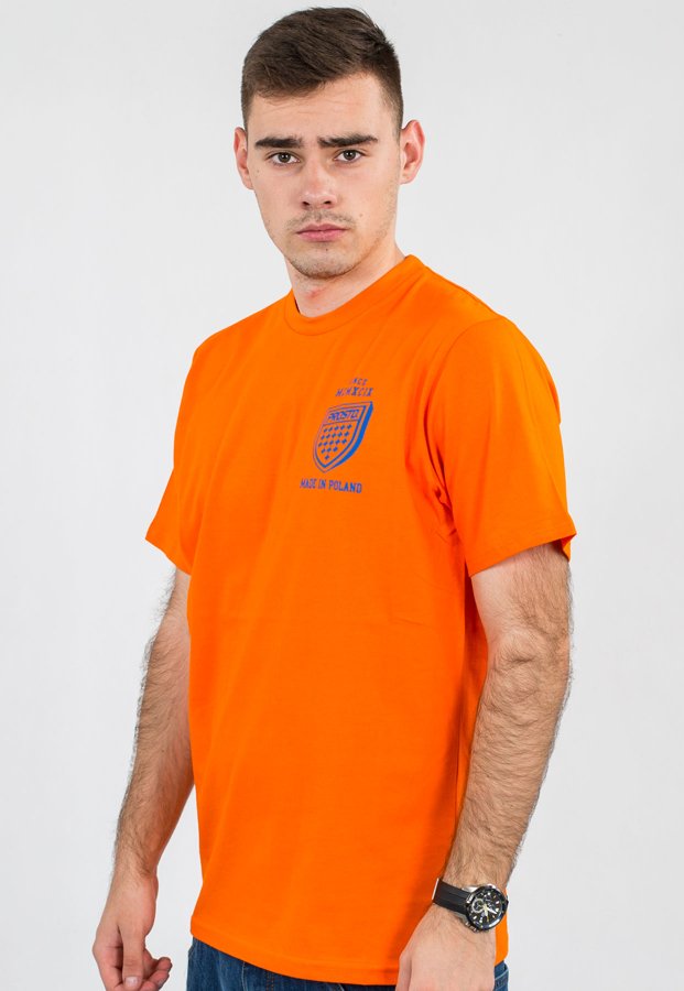T-shirt Prosto Semicircle pomarańczowy