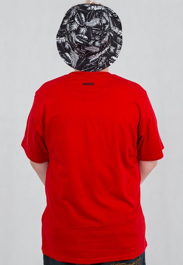 T-shirt Prosto Shield czerwony
