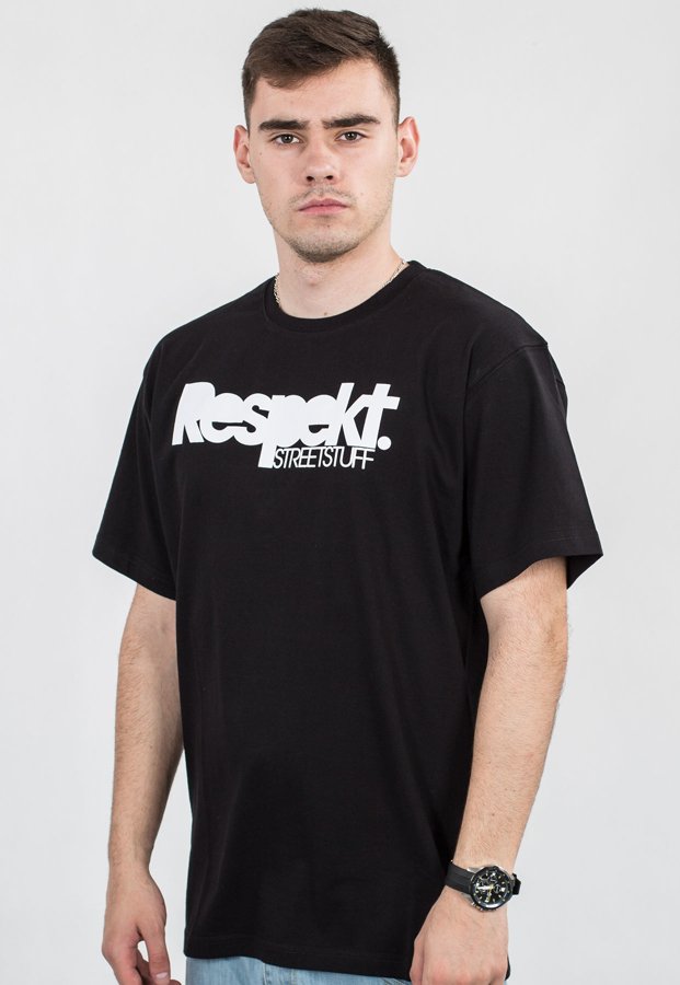 T-shirt Respekt Respekt czarny