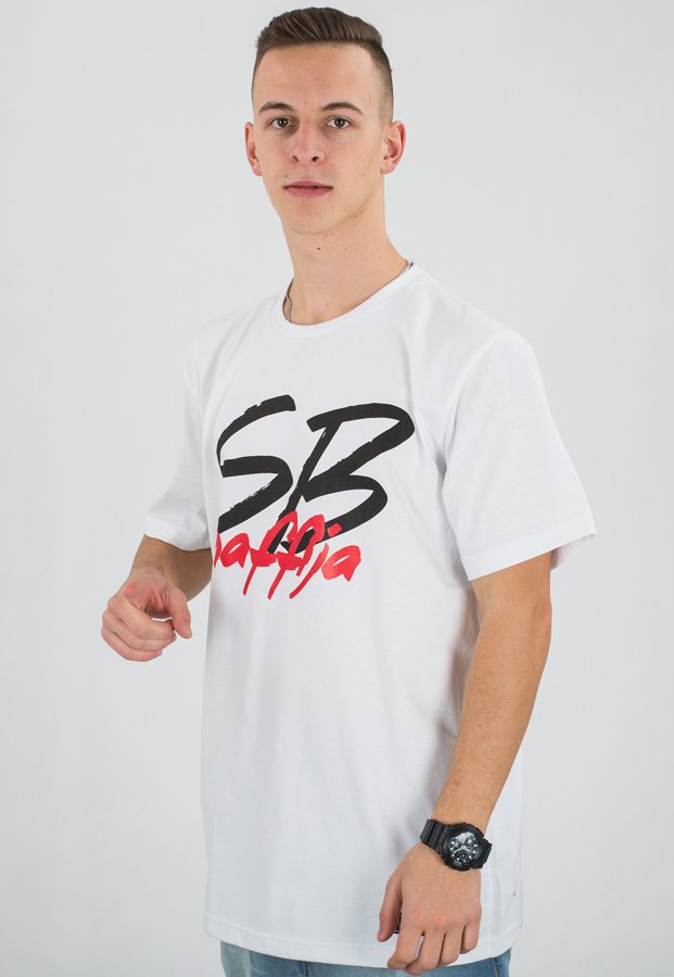 T-shirt SB Maffija Big Logo biały
